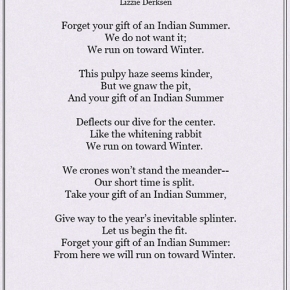 Indian Summer by Lizzie Derksen